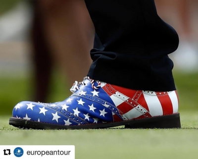 Scott Hend indossa modello USA nel Bridgestone invitational USA